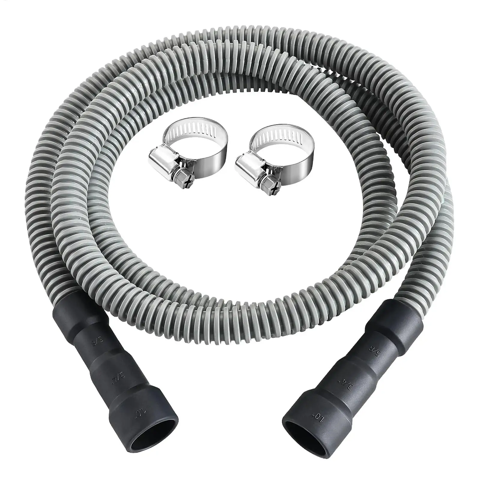 Ablaufschlauch für Geschirrspüler, universeller Ablaufschlauch für Waschmaschine, Ablaufschlauch für Geschirrspüler, AC-Ablaufschlauch, Luftentfeuchter, Ablaufschlauch mit Klemme