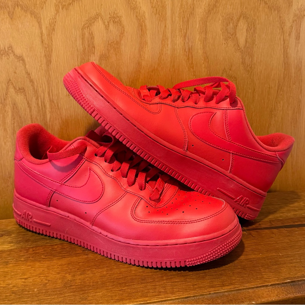 Nike Shoes | Authentic Nike Air Force 1 ‘07 Lv8 1 Men's Size 10 Triple Red Cw6999-600 Shoes | Color: Red | Size: 10