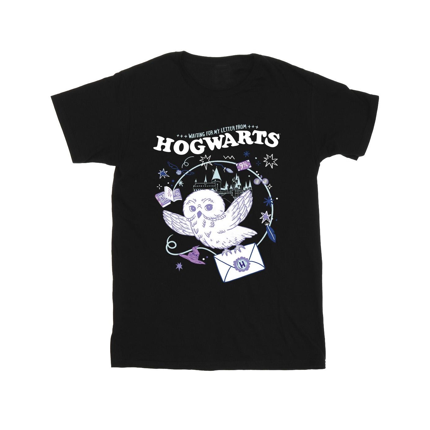 Harry Potter - "Letter From Hogwarts" T-Shirt für Mädchen (Schwarz) Image