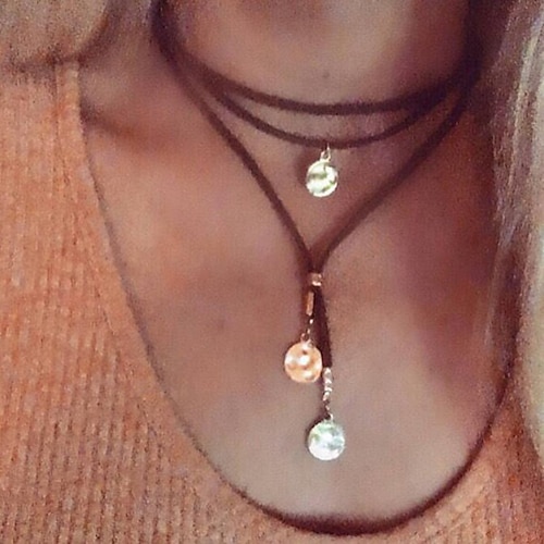 1 pezzo Collana girocollo Collana For Per donna Quotidiano Streetwear Regalo Lega Patchwork