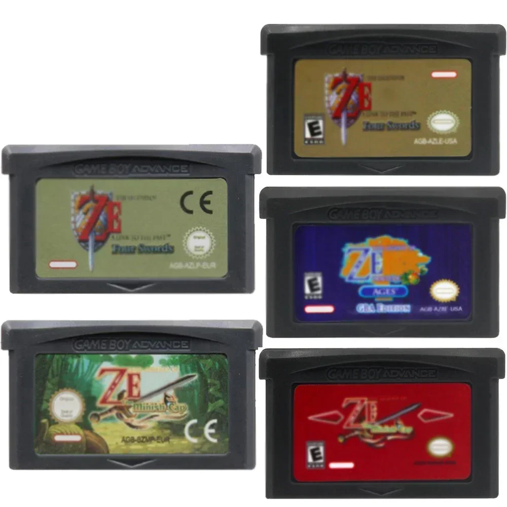 32 Bit Video Game GBA Game Cartridge Console Four Swords Game Card Link To The Past Awakening DX Minish Cap Oracle of Seasons