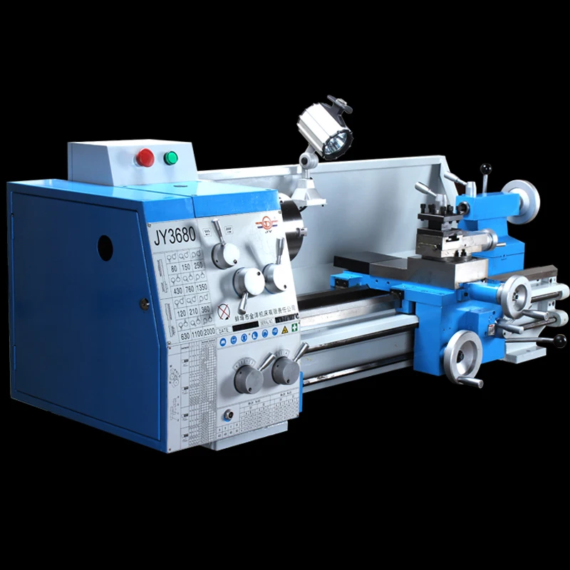 JY3680 Mini Drehmaschine Metall Industrie Desktop High-power Multi-funktion Haushalt Hochpräzise Metall Verarbeitung Maschine Werkzeug Image