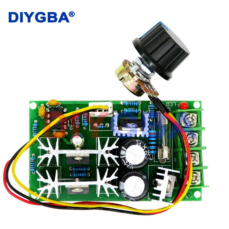 DC 10-60V 12V 24V Regolatore di controllo della velocità del motore PWM Regolatore di velocità del motore Interruttore 20A Regolatore di corrente Modulo di azionamento ad alta potenza