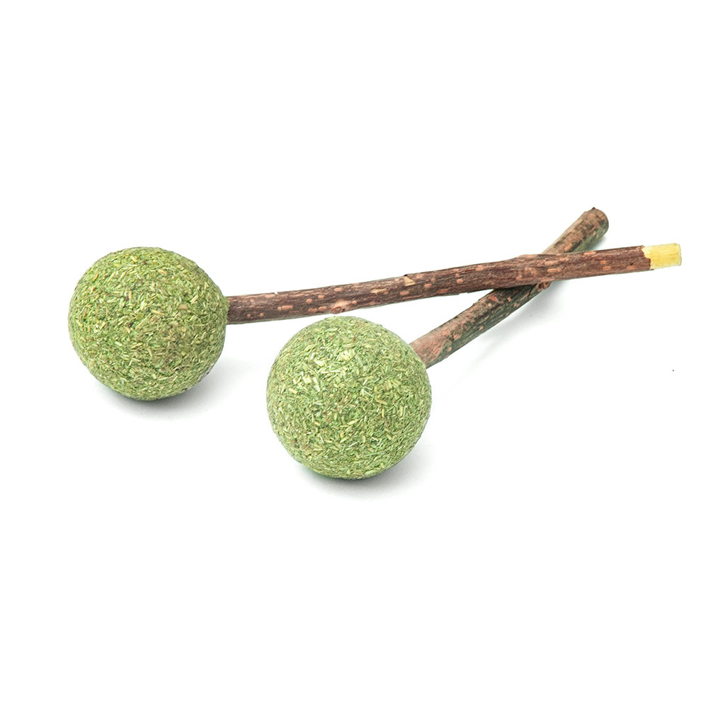 2x2 Toys 1 Set Silver Vine Lollipop Dental Toy Aumüller Cat Toys