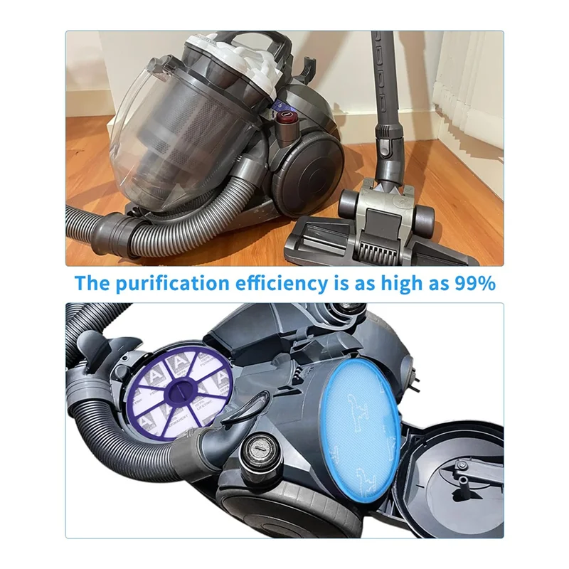 B90B-HEPA Filter Staubsauger Zubehör für Dyson DC19, DC20, DC21, DC29, Ersatzfilter für oberen und unteren Motoren Image
