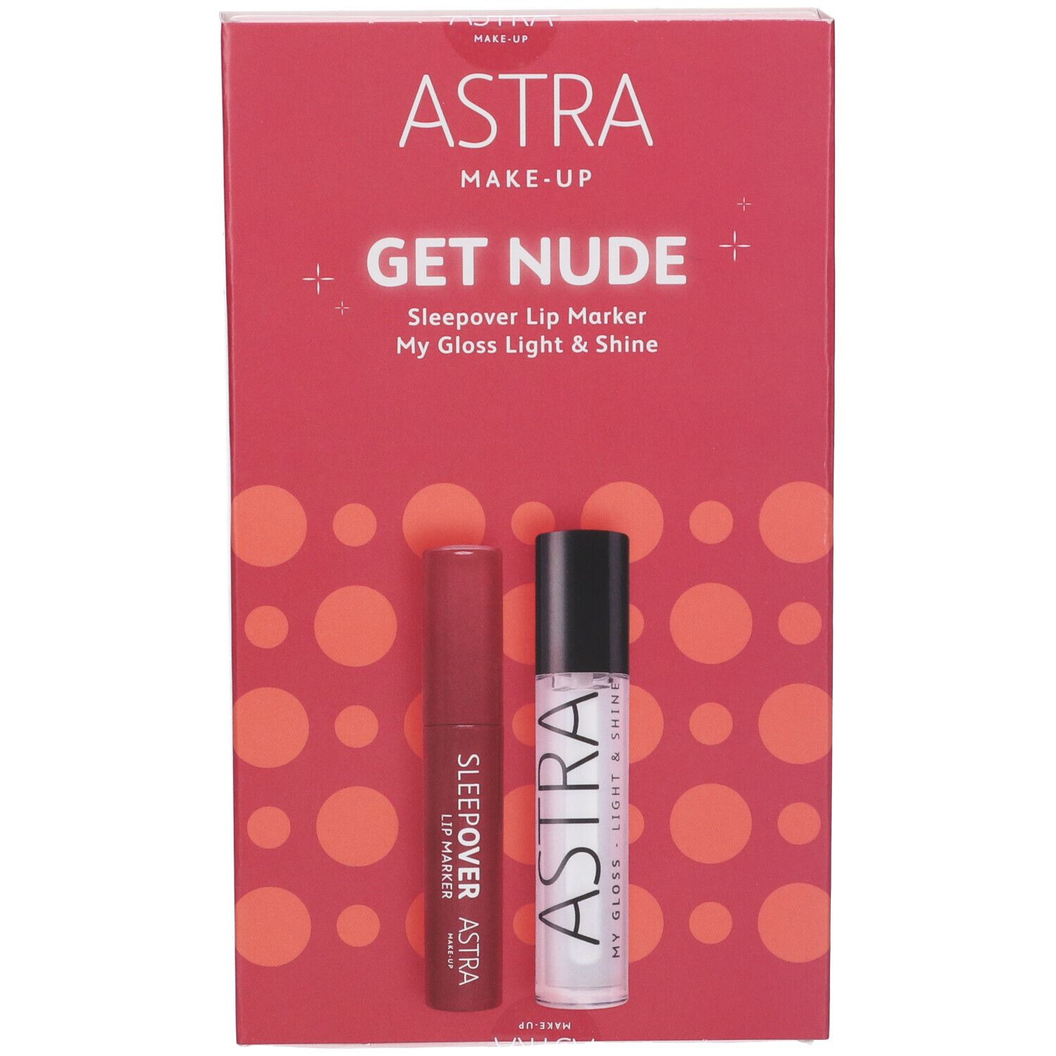 Astra Makeup Kit Regalo Get Nude Labbra Lip Marker + Gloss 1 pz Set