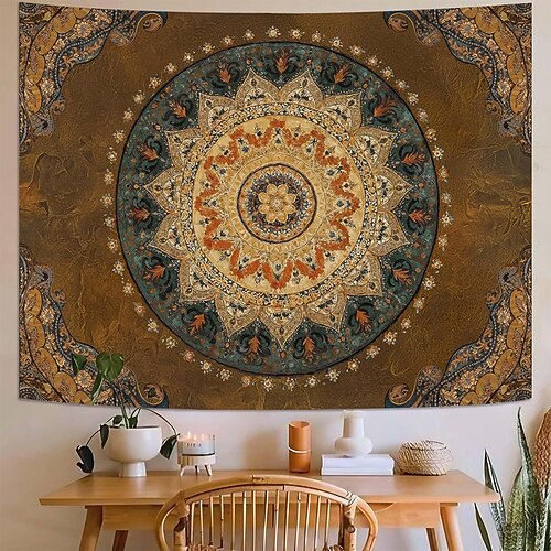 Tapisserie Banner Decke Mandala 3D Schlafzimmer Wohnzimmer Wohnheim Jugendzimmer Studentenwohnheim Wandveranda Wohndeko Image
