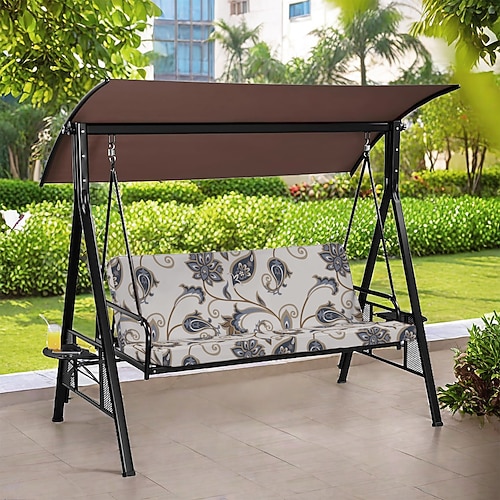 Gartenkissenbezug aus floral gefärbtem Mikrofaser-Polyester, moderner Stil, quadratisch/rechteckig, für Sofas im Wohnzimmer Image