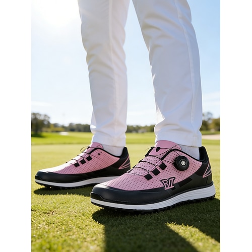 Herren-Golfschuhe aus Kunstleder in Blau und Weiß – stilvolles und bequemes Schuhwerk für Golfer und Sportbegeisterte Image