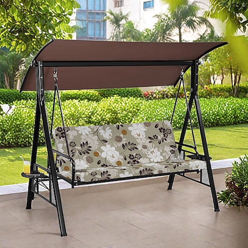 Gartenkissenbezug aus floral gefärbtem Mikrofaser-Polyester, moderner Stil, quadratisch/rechteckig, für Sofas im Wohnzimmer Image