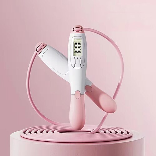 2 Stück Springseile aus Stahl, verstellbar, für Fitness, Heimtraining, Sport, Erwachsene, Schüler, Prüfungen Image