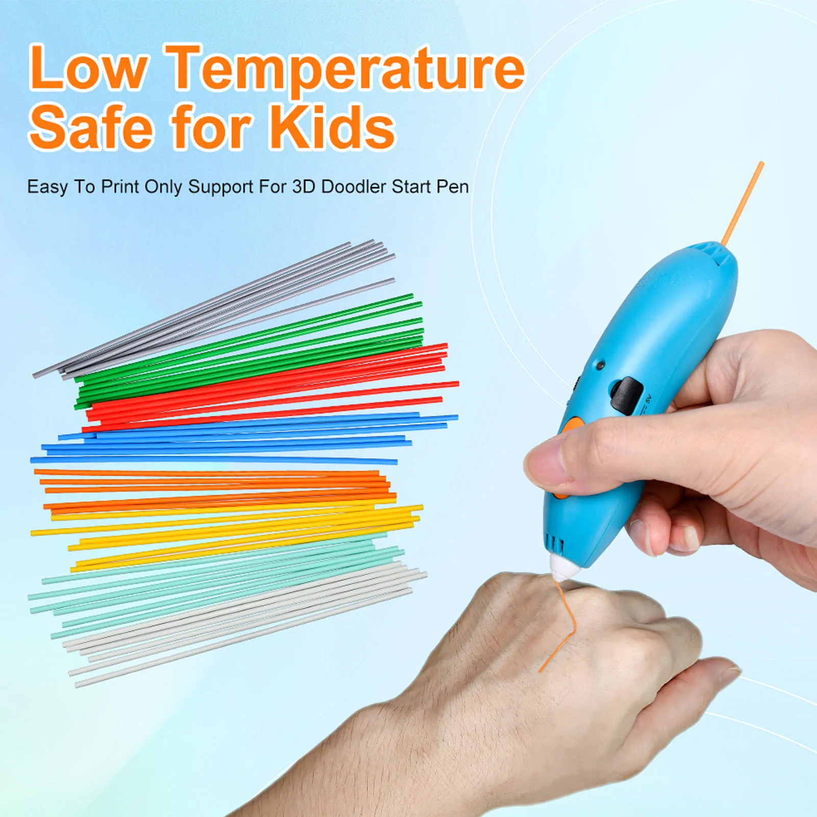 160 Stück 32 Farben 3D-Doodler-Stiftminen 2,5 mm PCL Niedertemperatur-Filament 5 Stück pro Farbe (nicht Stift) Image