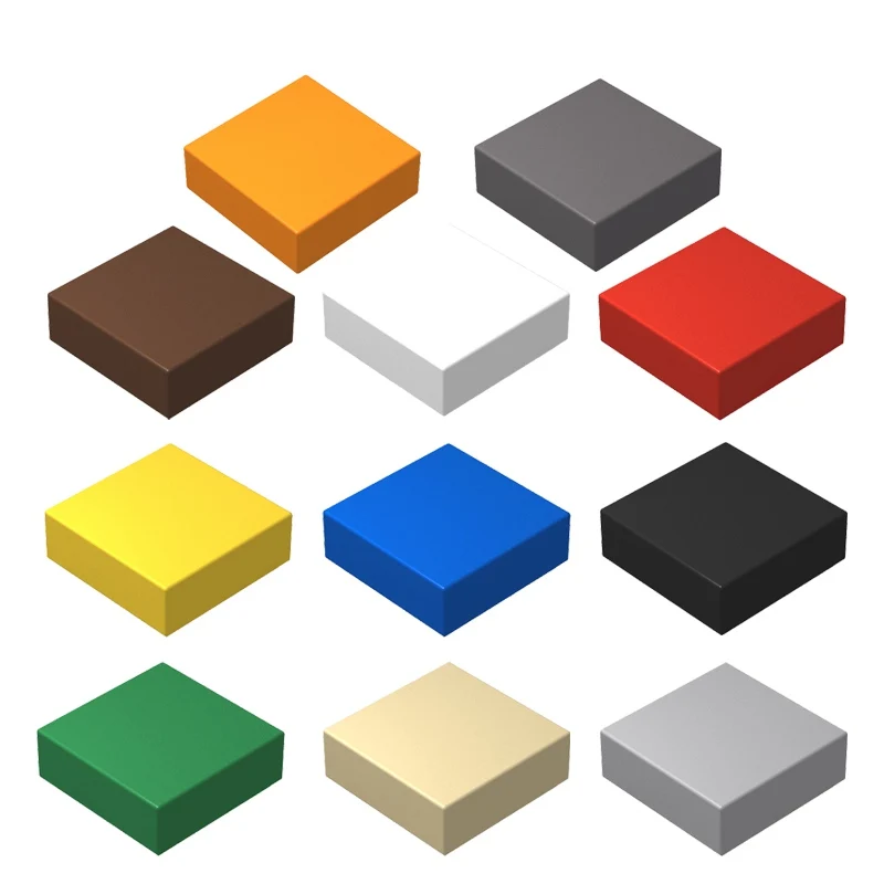 MOC 3070 Zubehör 1x1 Licht Panel 20 Teile/satz Flache Fliesen Montieren Teile Bausteine Kind der Geschenke pädagogisches Spielzeug Zubehör Image