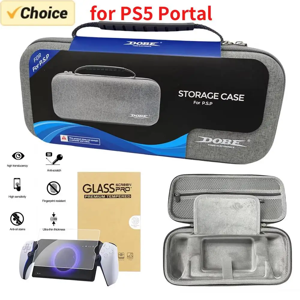 EVA Hard Carrying Case Bag for Sony PS5 PlayStation Portal Case Shockproof Protective Cover Portable Storage Bag for PS Portal