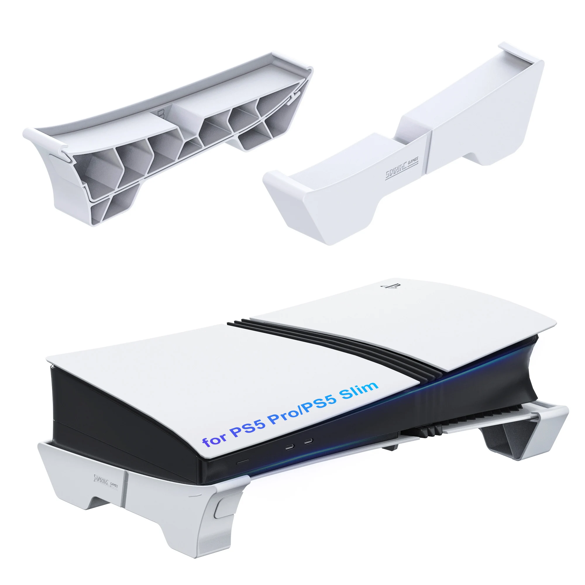 Horizontaler Ständer, kompatibel mit der PS5 Pro/PS5 Slim-Konsole, Basisständer-Zubehör für PS5 Slim/Pro Disc und Digital Edition Image