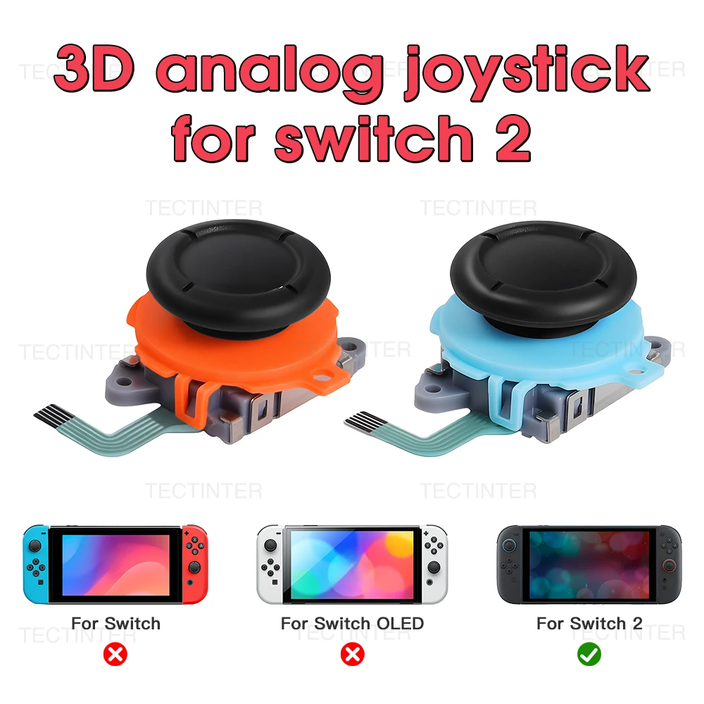 3D Analog Stick Für Nintendo Schalter 2 Joystick Controller Ersatz Effekt Sensor Joystick Reparatur Teile Für NS 2 Zubehör Image