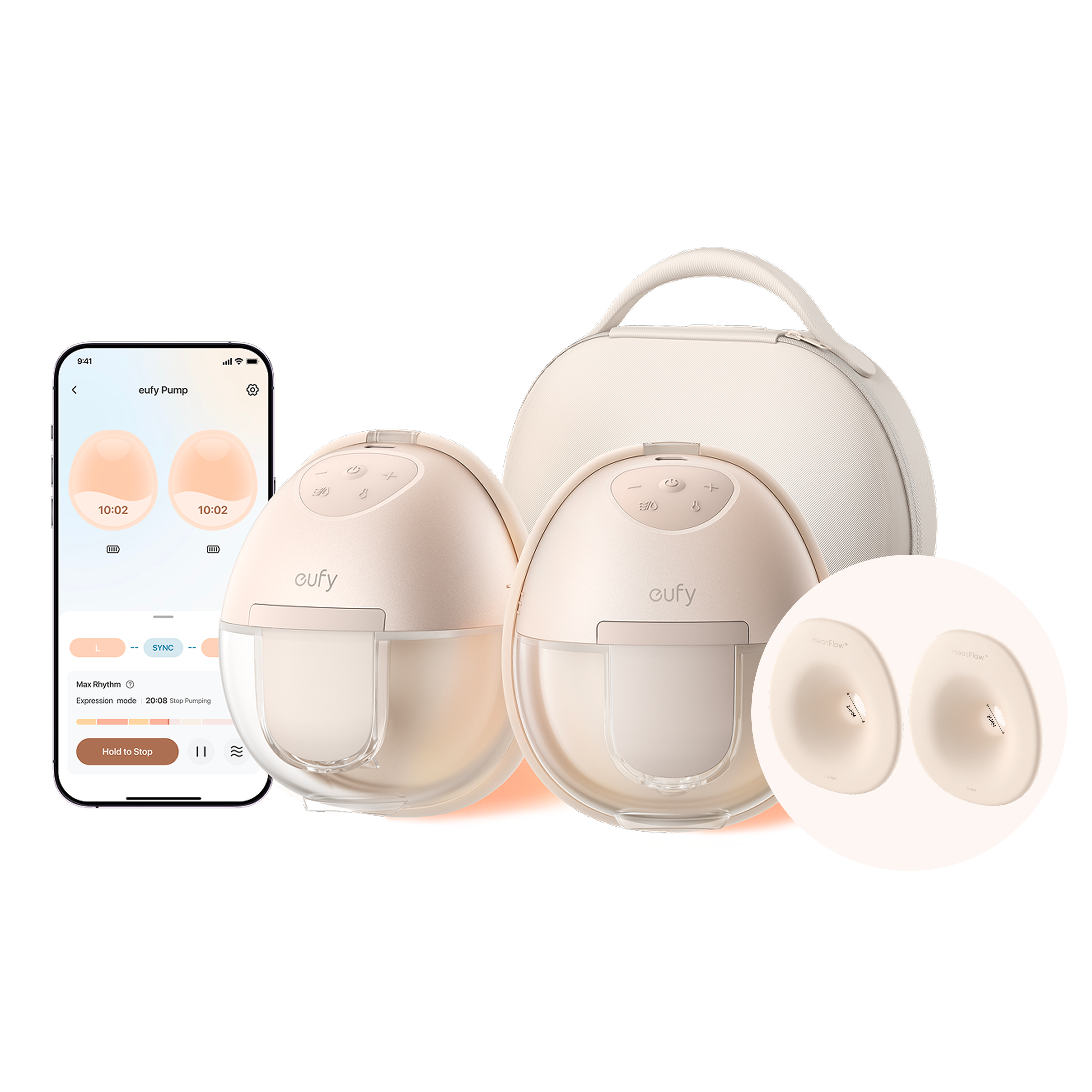 eufy Breast Pump S1 Pro & 24 mm Flange (2-Pack) eufy Breast Pump S1 Pro & Original 24mm Flange (2-Pack)