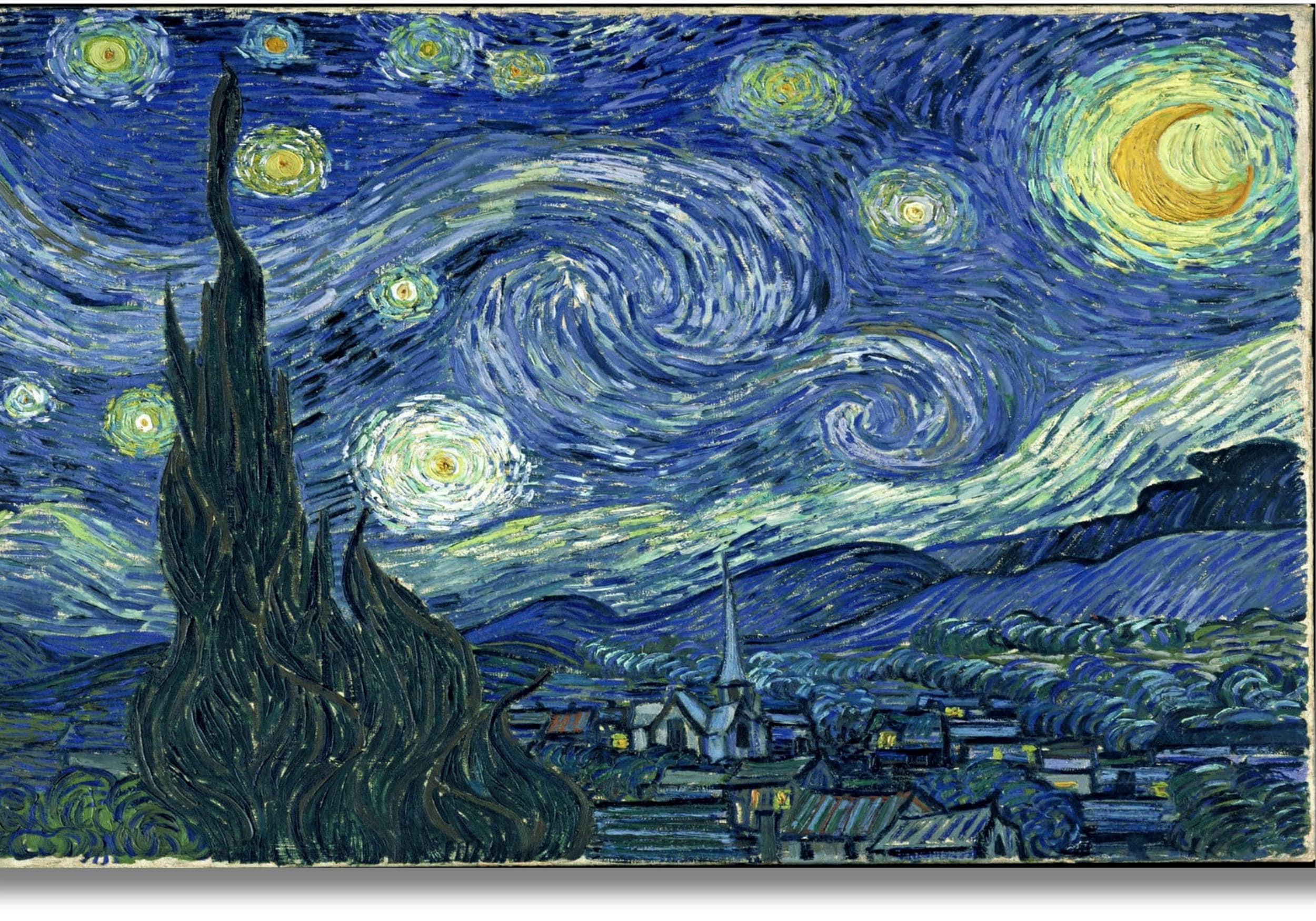 La notte stellata di Vincent Van Gogh, tela artistica da parete/stampa di Van Gogh/poster La notte stellata/stampa La notte stellata/poster di Van Gog