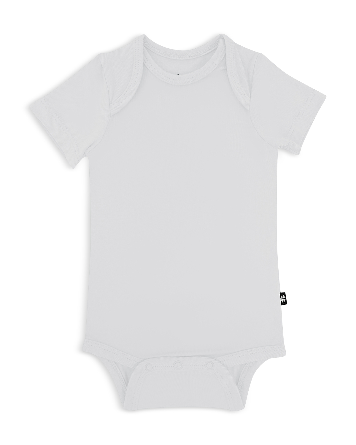 Kyte Baby Unisex Short Sleeve Bodysuit - Baby - Storm