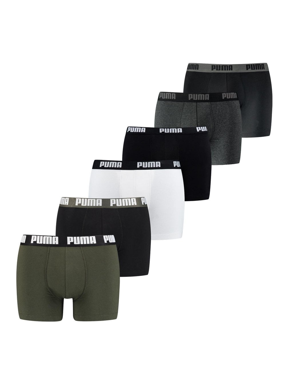 Puma Boxershort 6er Pack Herren mehrfarbig, L Image