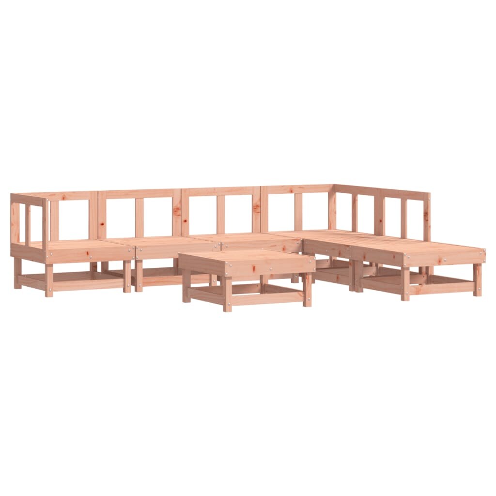 vidaXL 7-tlg. Garten-Lounge-Set Massivholz Douglasie Image