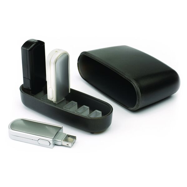 Exponent USB-Stick-Box schwarz schwarz Image