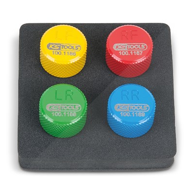Ks Tools RDKS / TPMS Reifenentlüfter-Satz - 4-tlg. [Hersteller-Nr. 100.1185] Image