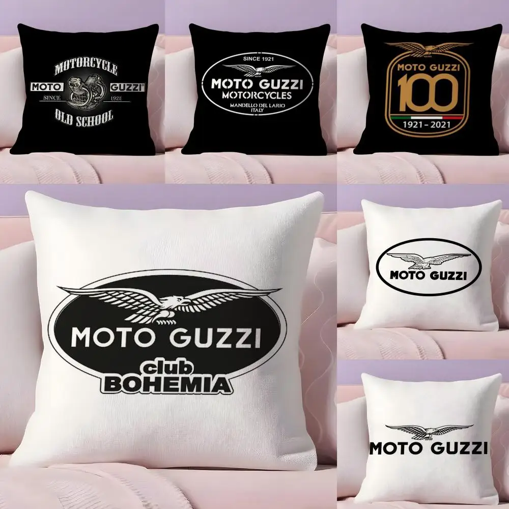 Moto G-GuzziS Kissenbezug, Plüschstoff, weich, doppelseitig bedruckt, für Sofa, warm, für den Winter, Zuhause, Geschenk, Kissenbezug Image