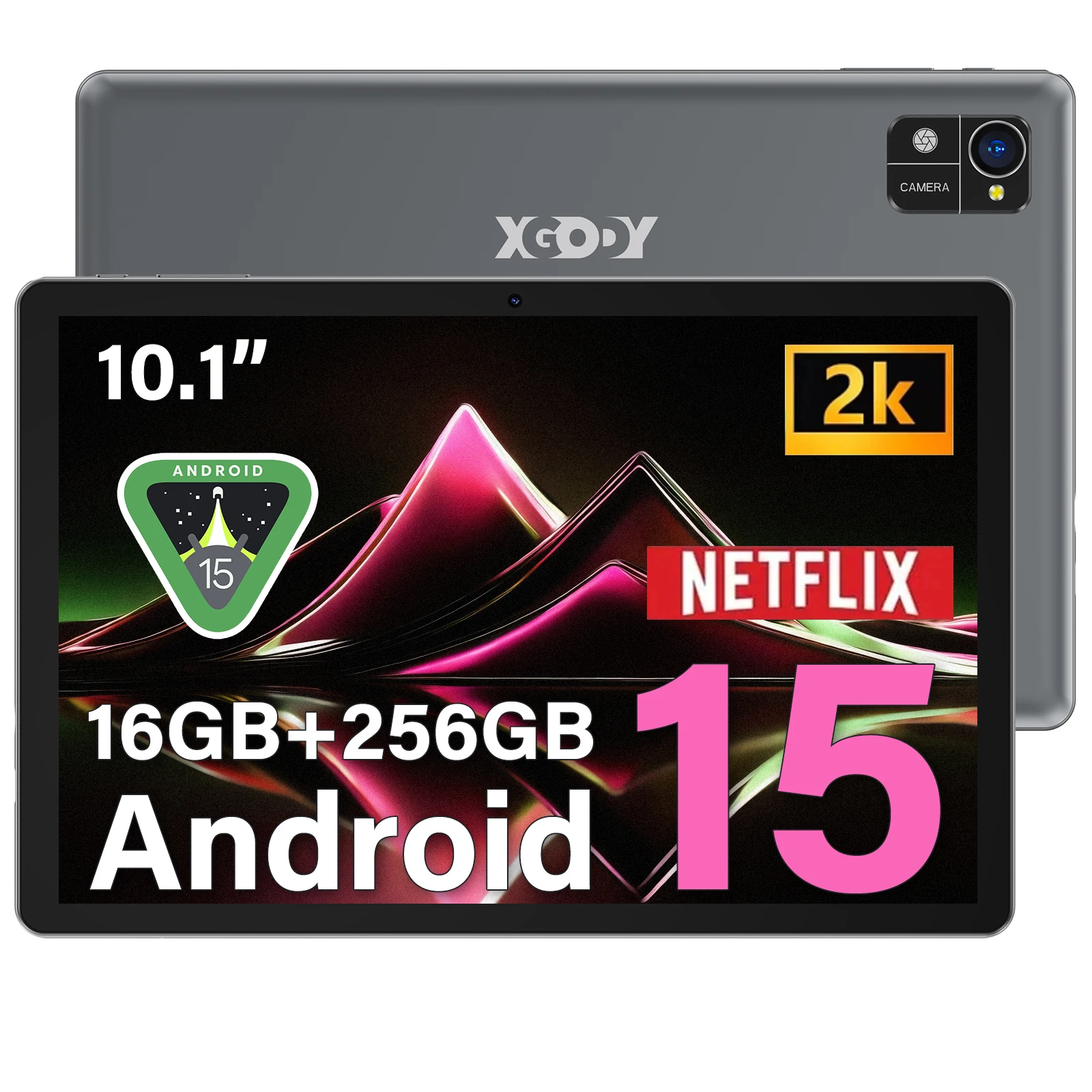 Neuestes Android 15 Tablet, 10-Zoll-Tablet, Octa-Core-Prozessor, 5G WiFi, 16 GB ROM + 256 GB RAM, 1280 x 800 Auflösung, 7000 mAh Akku Image