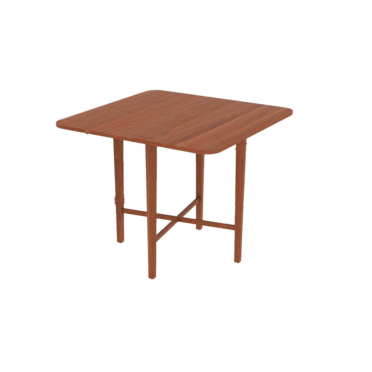 COSTWAY Klapptisch, Esstisch für 2-4 Personen, Klapptisch aus Holz, Küchentisch, quadratisch, Konsolentisch 90 x 90 cm Image