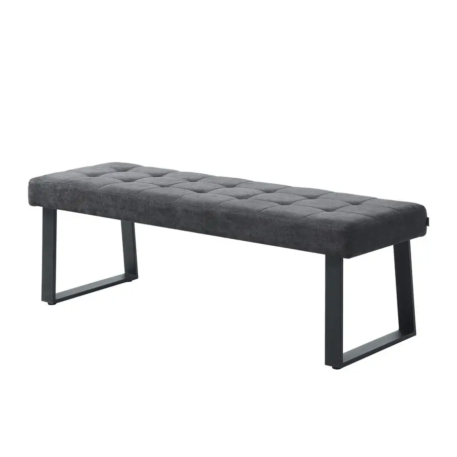 home Dolce Bank, gepolsterte Esszimmerbank, 140 cm, gepolsterte Bank für Esszimmer, Kleiderschrank, Küche, industriell modern