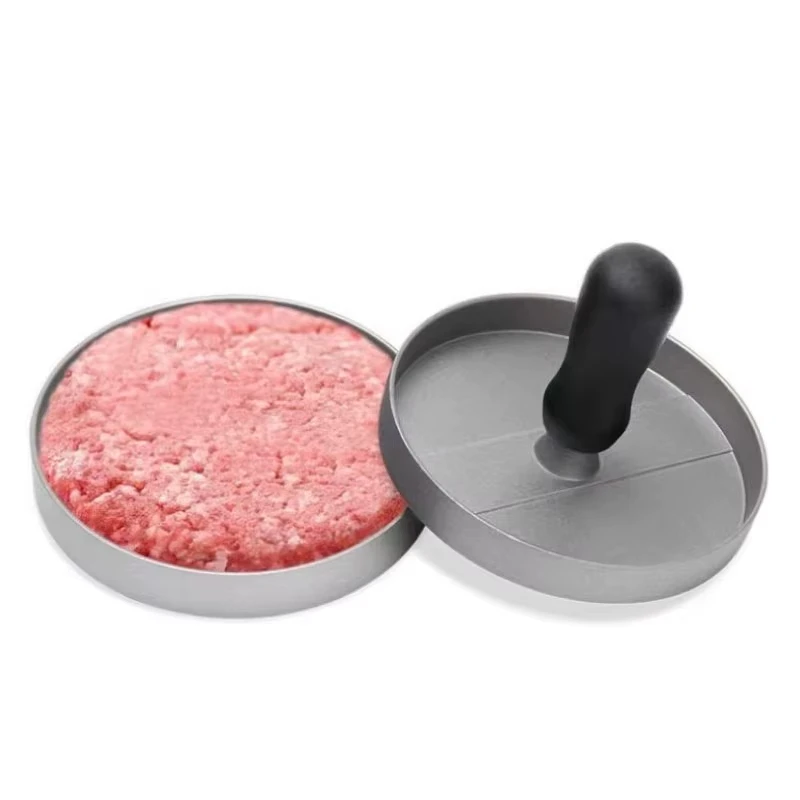 Pressa per hamburger Attrezzi per carne per hamburger Patty Maker Macchina per hamburger in alluminio per barbecue da cucina