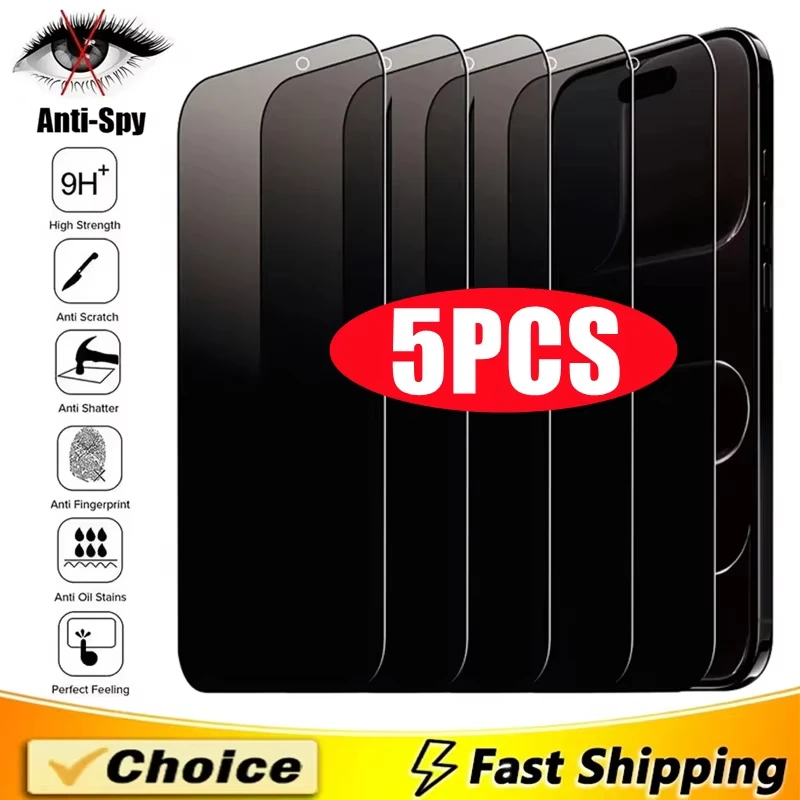 5PCS Anti-Spia di Vetro Per Samsung S25 S24 S23 Ultra FE Privacy Protezione Dello Schermo per Samsung A56 A16 A07 A36 A55 A54 A26 A17 A35