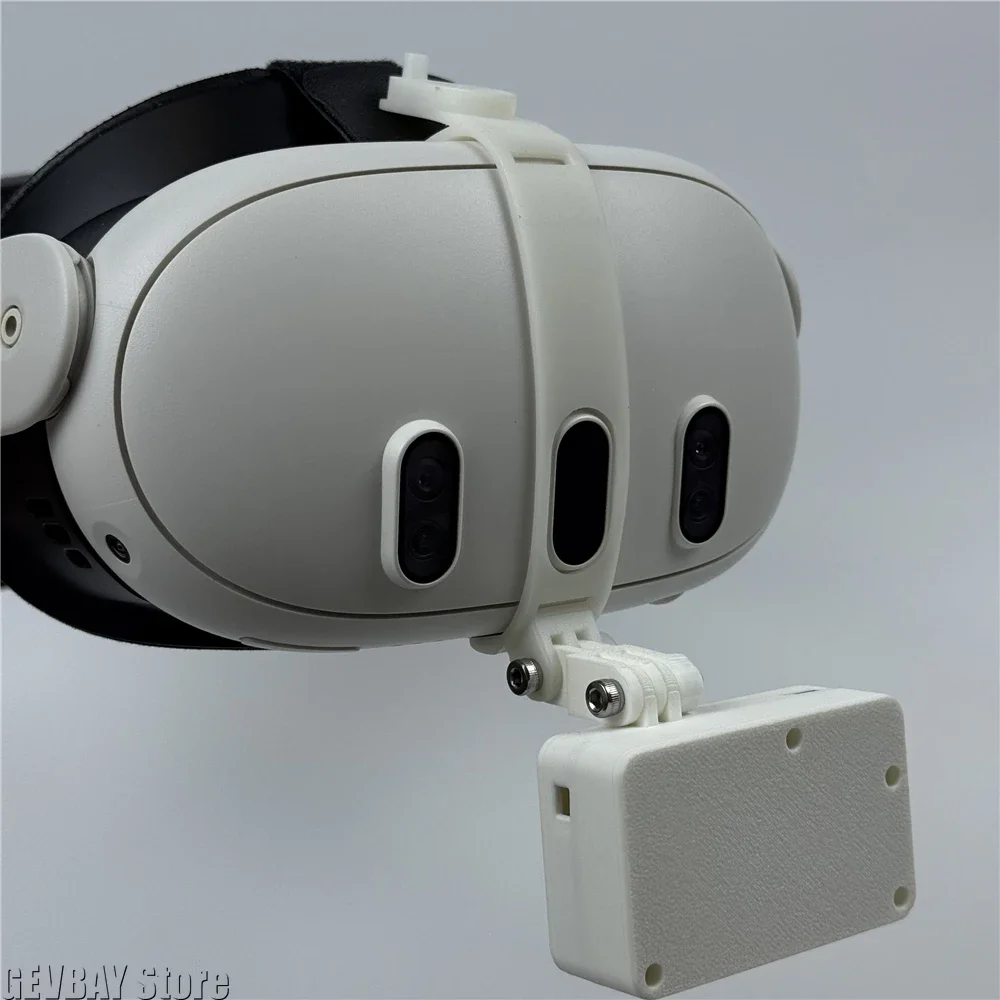 VR-Gesichts-Tracker für Meta Quest 2, 3, Pico 4, 63 g, leichtes, kabelloses, kabelgebundenes OSC-Gesichts-Tracking-Modul, Spielzubehör Image