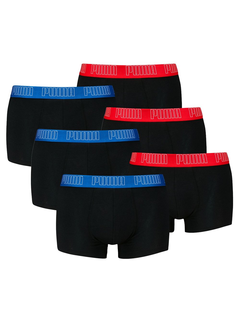 Puma Boxershort 6er Pack Herren mehrfarbig, M Image