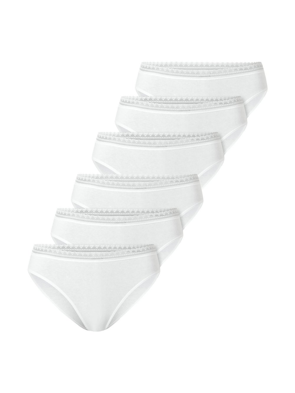 Schiesser Slip 6er Pack Damen weiß, XXL Image