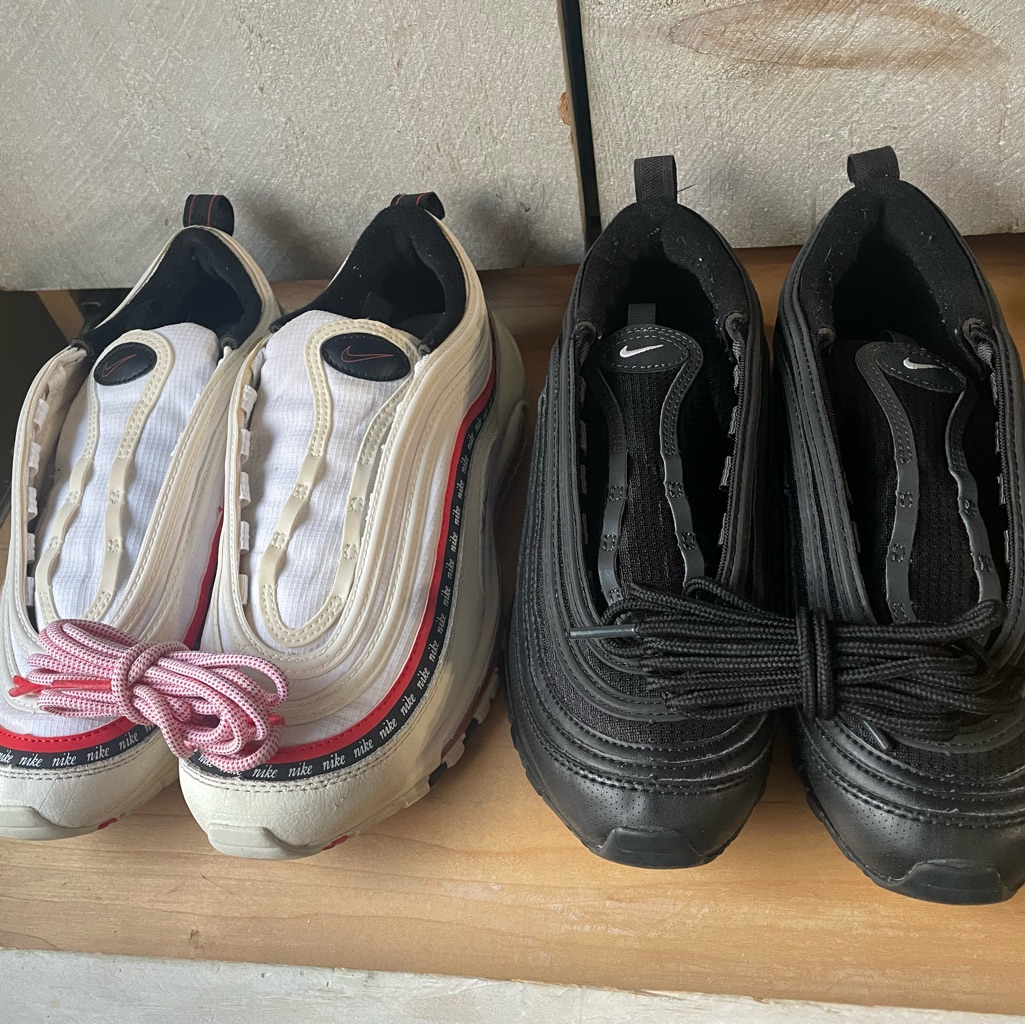 Nike Shoes | 2 Nike Air Max 97 - White And Black | Color: Black/White | Size: 6