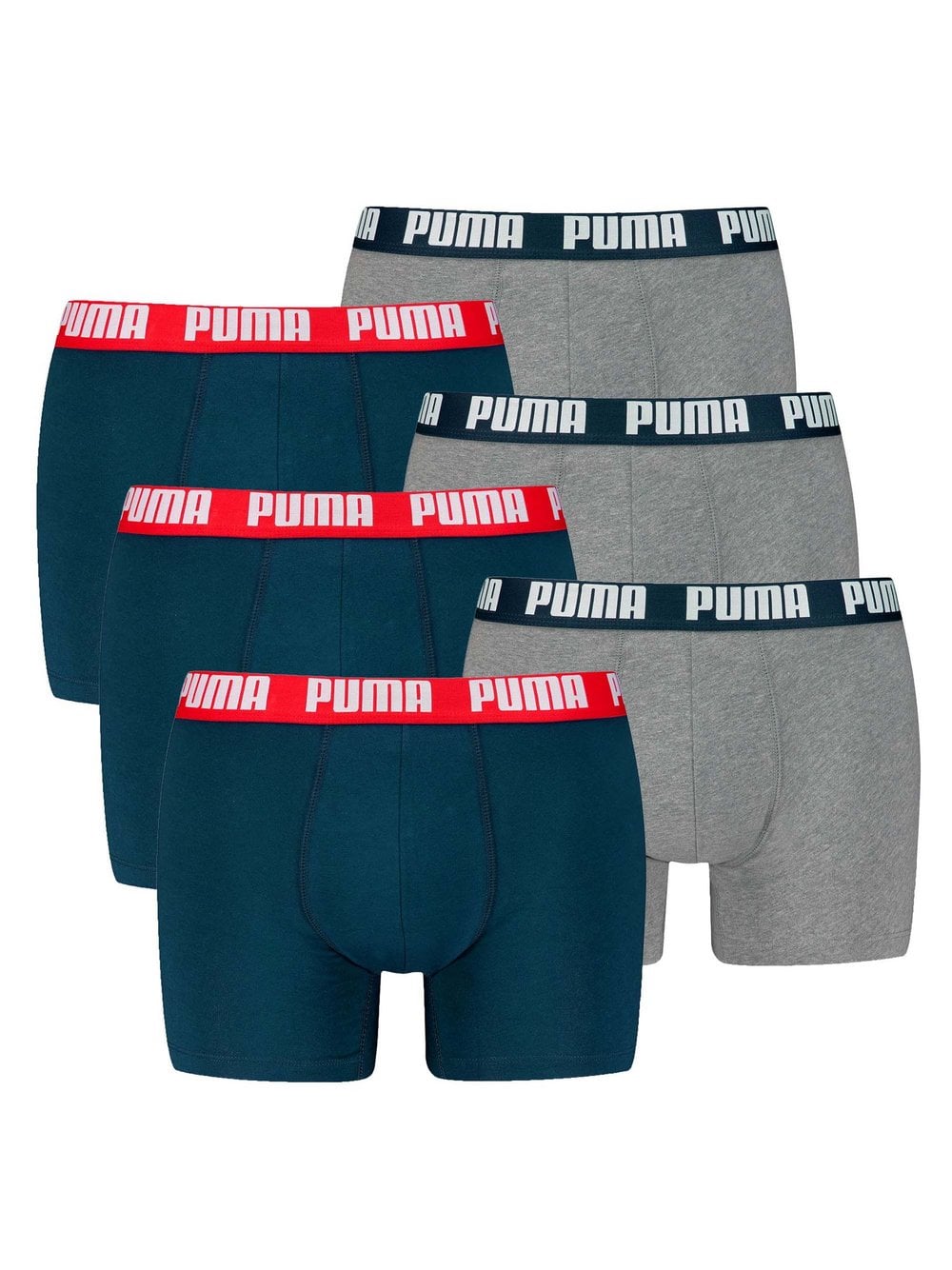 Puma Boxershort 6er Pack Herren mehrfarbig, M Image