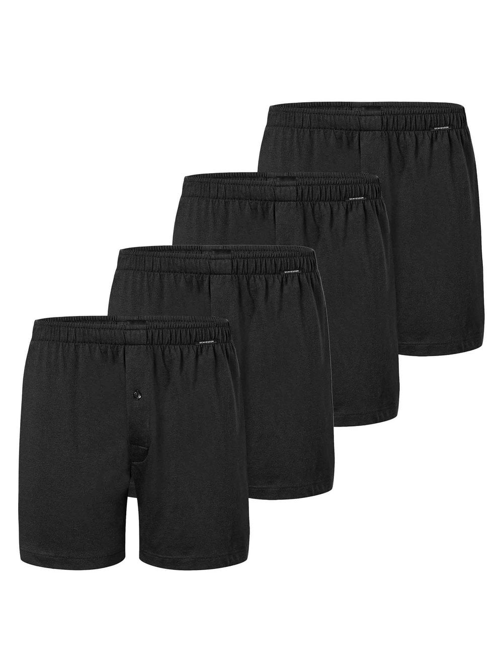 Schiesser Boxershort 4er Pack Herren schwarz, XL Image