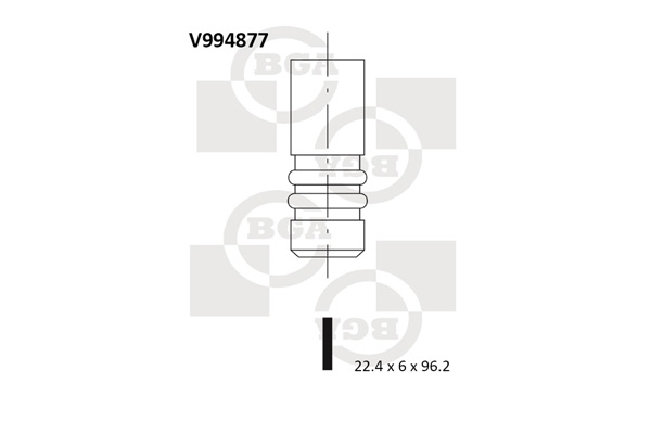 BGA Auslassventil V994877 für FIAT 46553049 46471639 Image