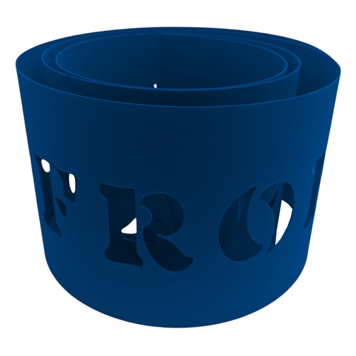 zaun|zu® Sichtschutzstreifen PREMIUM Frohe Weihnachten Enzianblau 2,55m Image