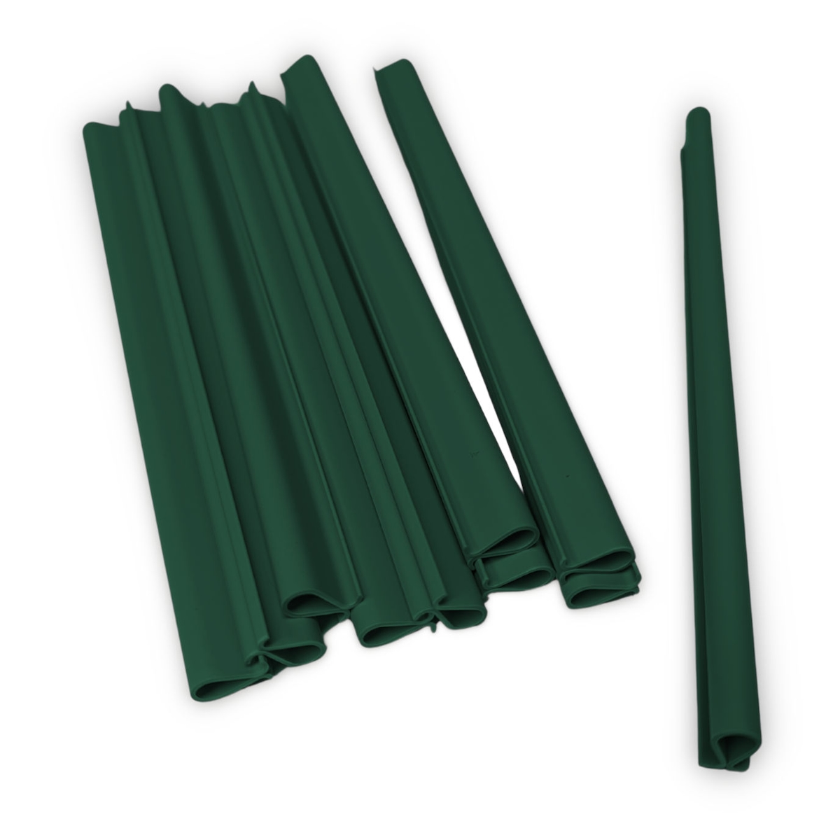 zaun|zu® Zaunzubehör Klemmschiene OMEGA-Clip Grün 20er Pack Image