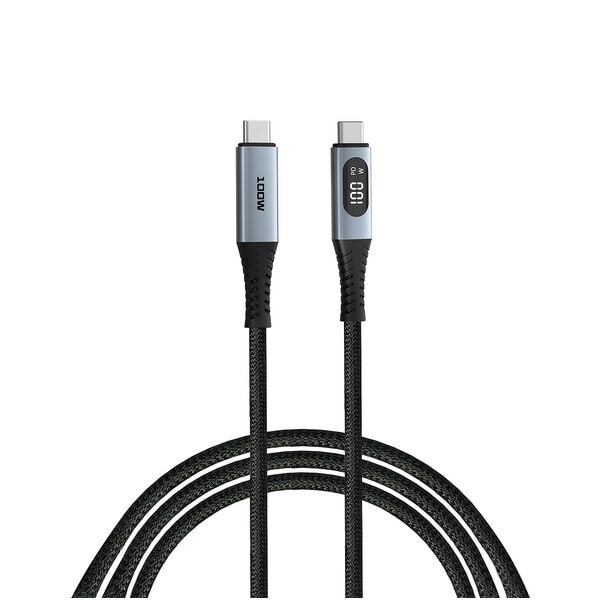 Verbatim Ladekabel Sync & Charge mit Display USB-C 100 W schwarz Image