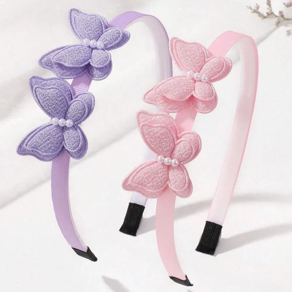 3/4 Stücke Nette Schmetterling Cartoon Blume Haarbänder Mädchen Schöne Haarband Kinder Haarschmuck Image