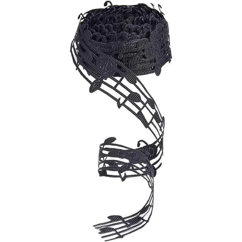 Musik note Band 20 Yard Musik Party Dekoration 30mm Rock and Roll Party Dekorationen hohl aus geschnitten Musik note Kleidung Trim Image