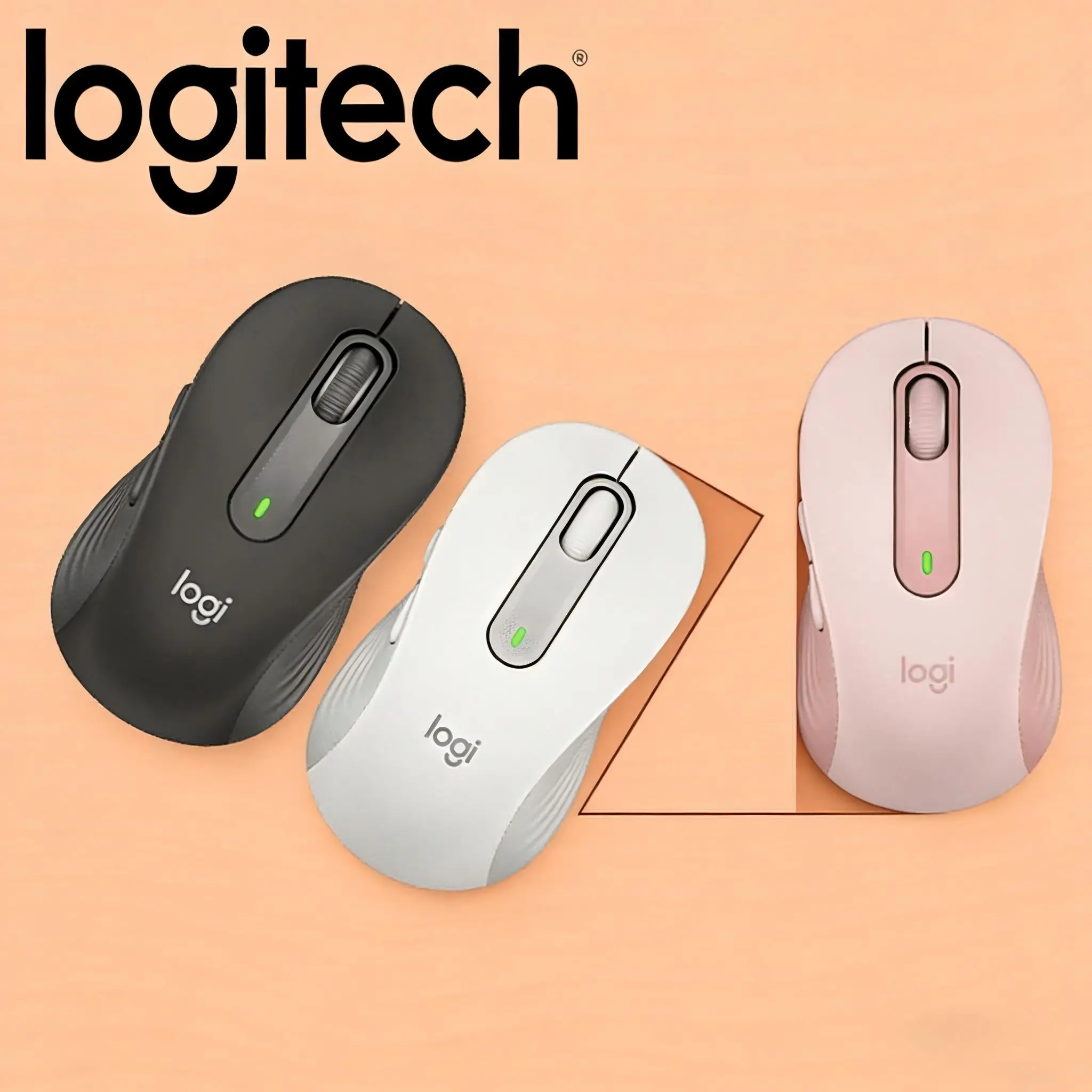 Logitech M750 Dual-Mode-Maus, Bluetooth Wireless Silent, Multi-Screen für Cross-Device, tragbar für Büro und Business Image