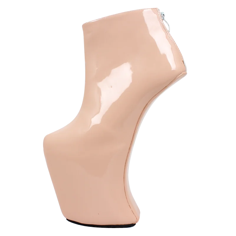 Frauen Heelless Plattform Stiefel Sexy Runde Kappe design 2019 Frauen Schuhe Stiefeletten Mode High Heels Große Größe 36-46