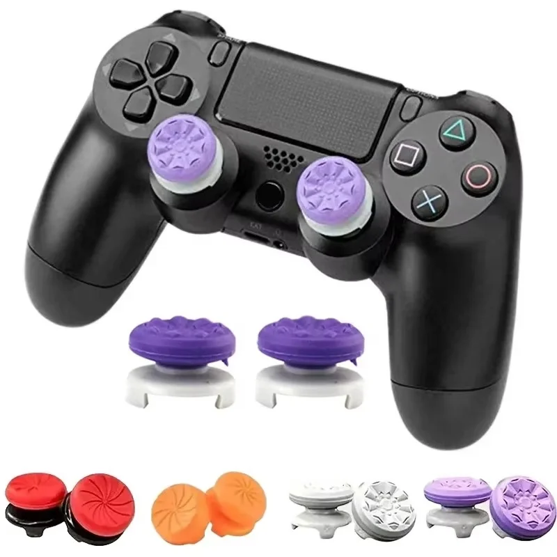 2 pièces/ensemble jeux vidéo Silicone contrôleur poignée de pouce pour PS4 PS5 Joystick Booster capuchon contrôleur de jeu rallonges capuchons accessoires