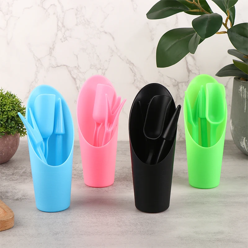 4 Teile/satz Garten Pflanzer Kit DIY Aussaat Schaufel Eimer Bonsai Sukkulenten Sämlinge Bohren Werkzeug Pflanzen Gartenarbeit Gadgets Image