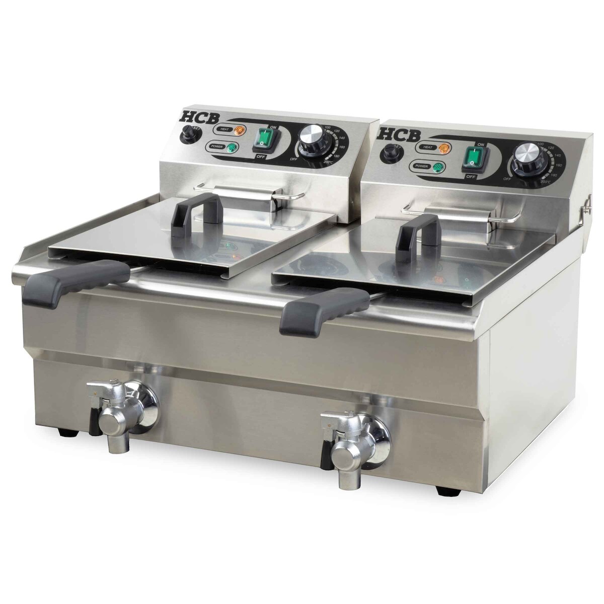 HCB Doppel-Fritteuse - 2 x 8,5 Liter - 2 x 230V - Edelstahl Image